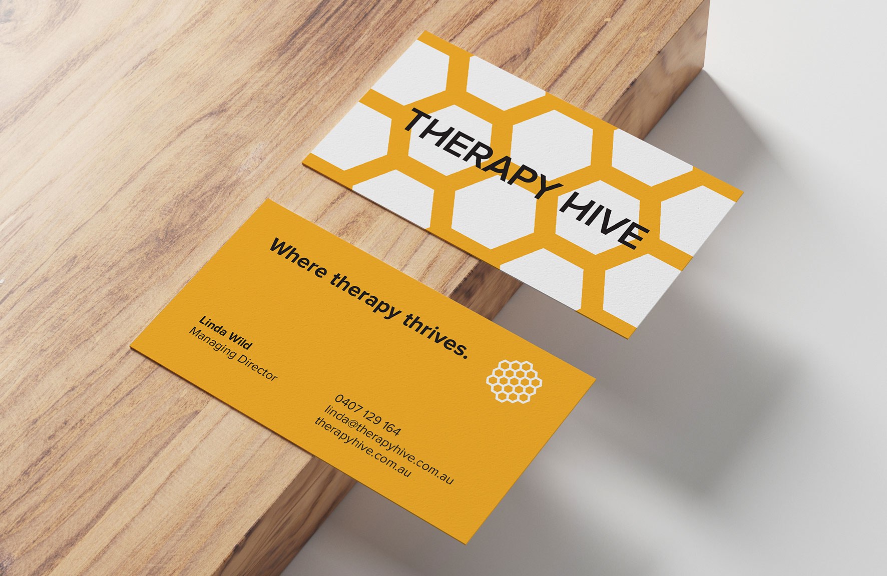Therapy Hive Business Card Mockup